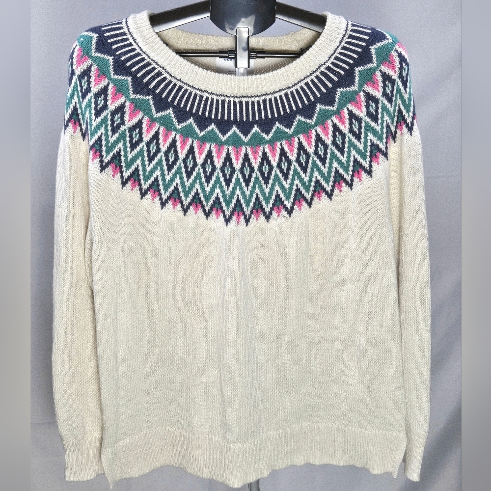 Old Navy Fair Isle‎ Scandi Cottagecore Lagenlook Sweater, XL